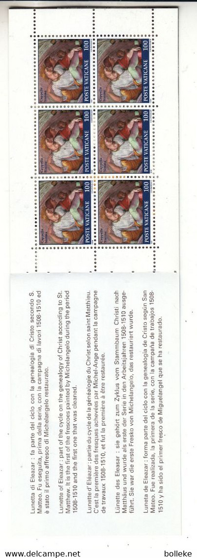 Vatican - Carnet De 1991 - Chapelle Sixtine - - Markenheftchen