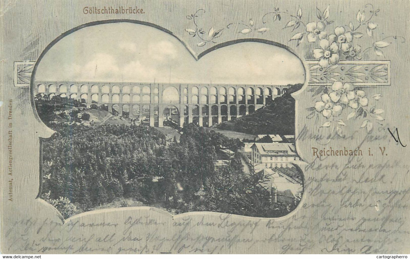 Gruss Aus Reichenbach Göltschthalbrücke 1902 - Reichenbach I. Vogtl.