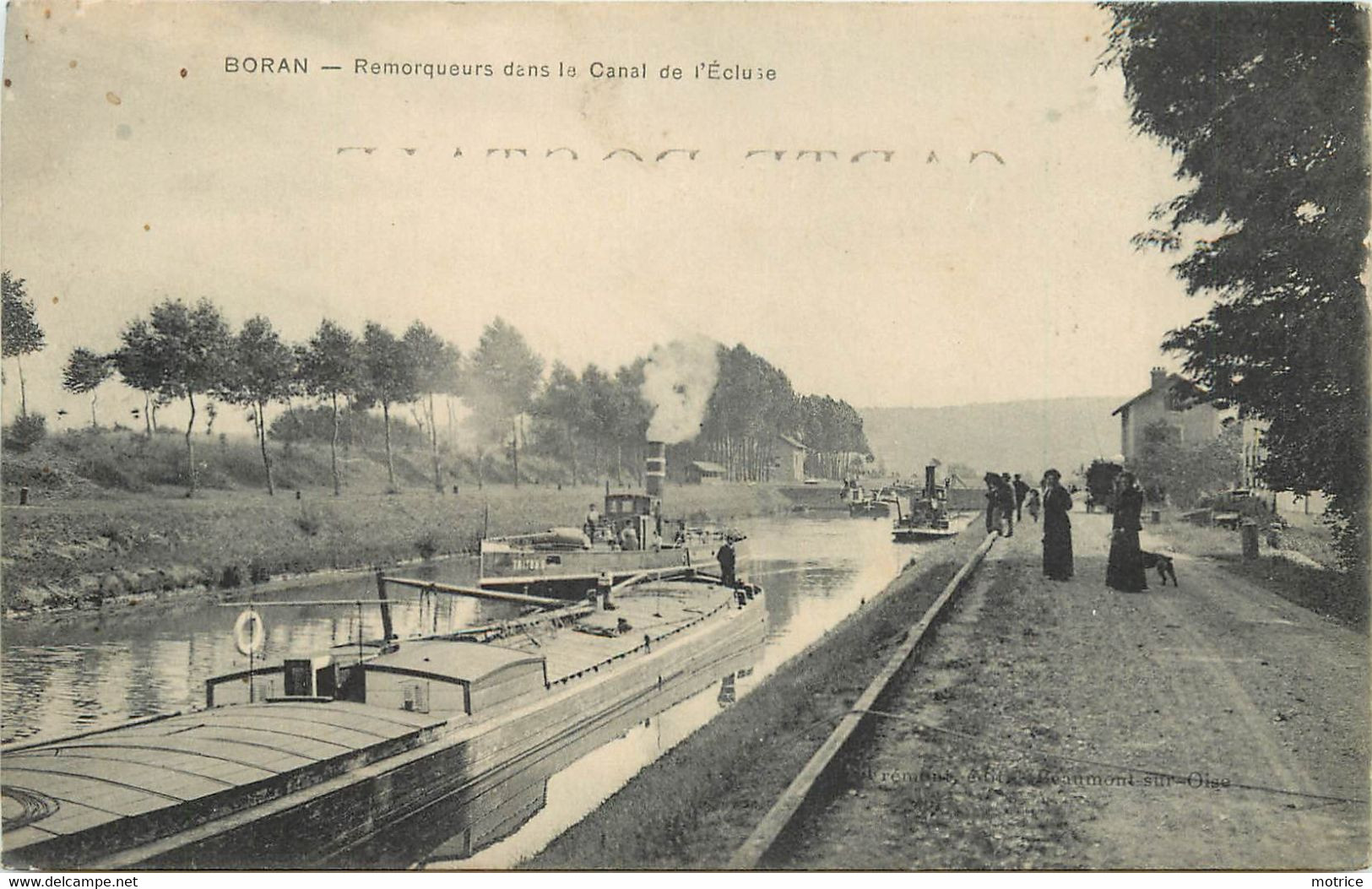 BORAN - Remorqueurs Dans Le Canal De L'écluse, Péniche. - Remorqueurs
