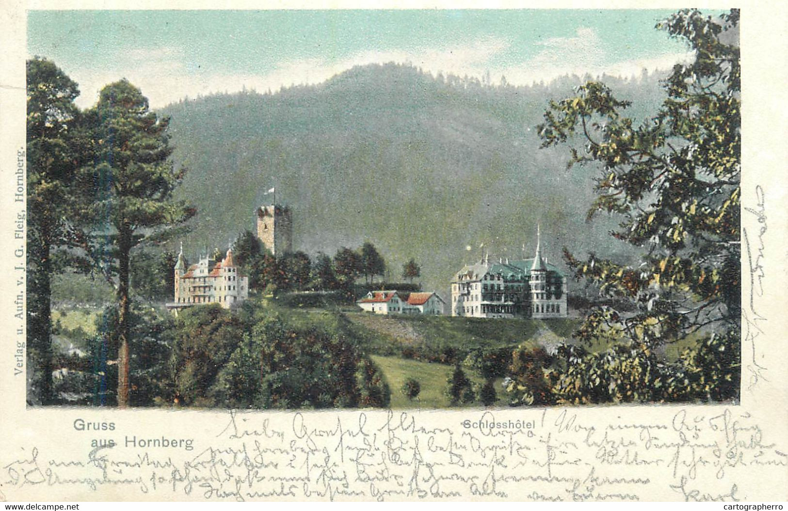Gruss Aus Hornberg Schlosshotel 1901 Postkarte - Hornberg