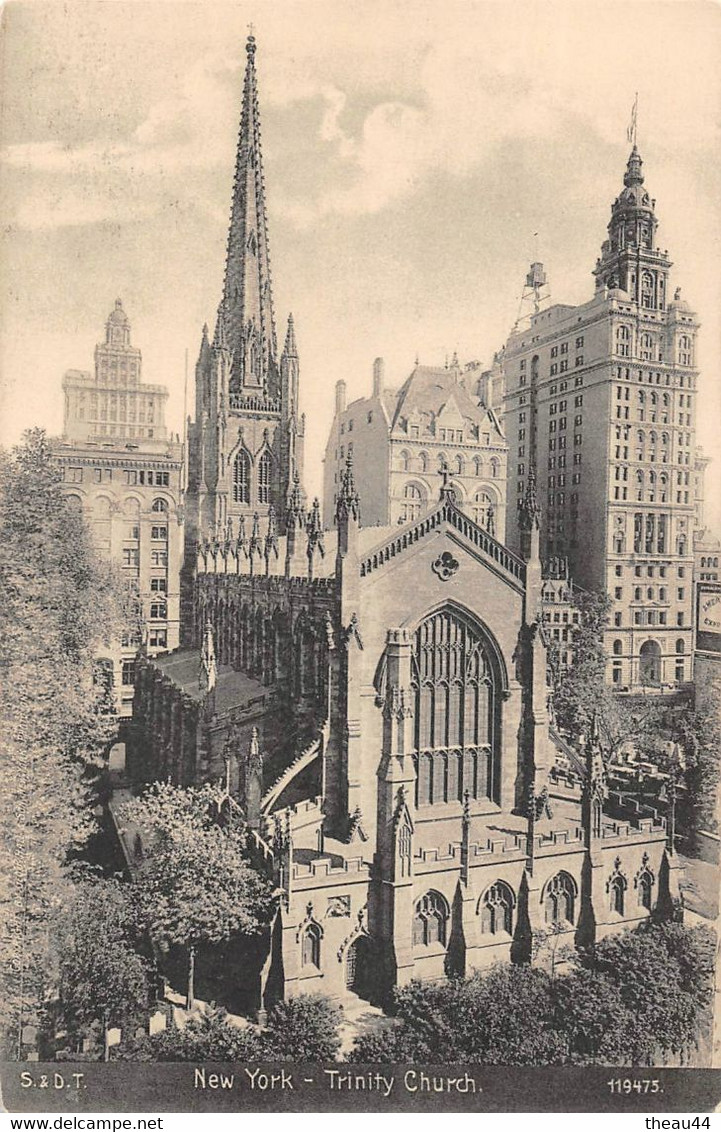 ¤¤  -  ETATS-UNIS   -  NEW-YORK  -  Lot De 2 Cartes  -  St-Paticks Cathédral  -  Trinity Church  -  Eglises   -   ¤¤ - Kirchen