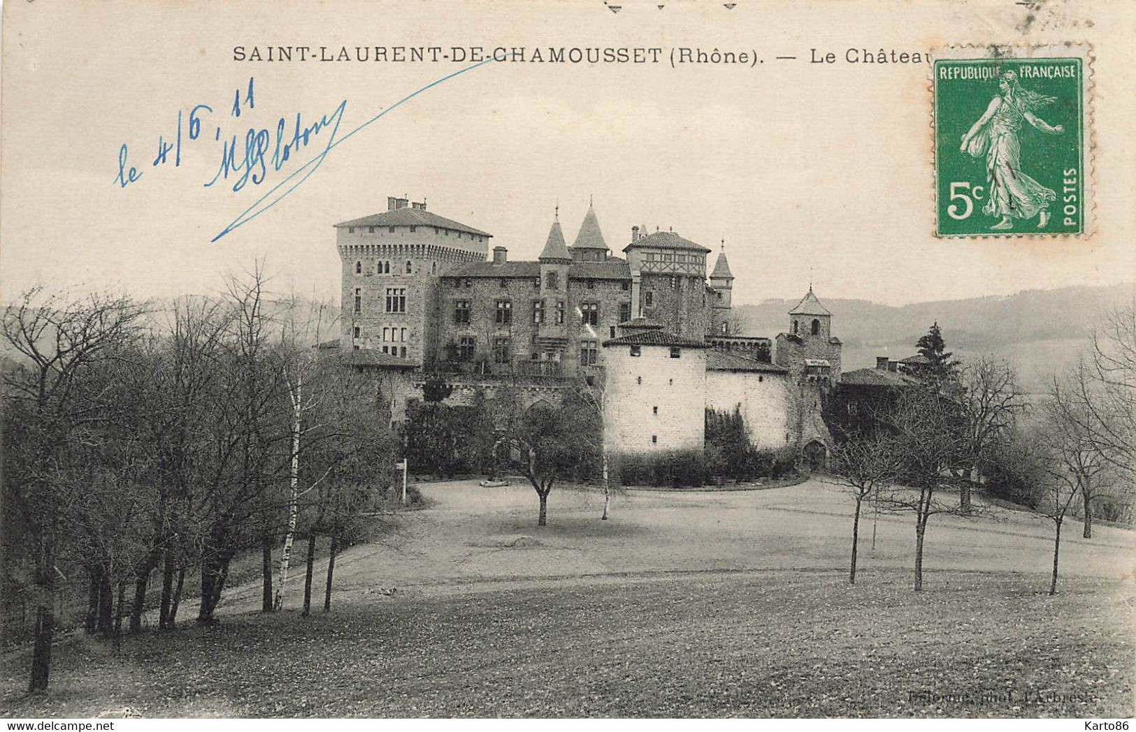 St Laurent De Chamousset * Vue Sur Le Château - Saint-Laurent-de-Chamousset