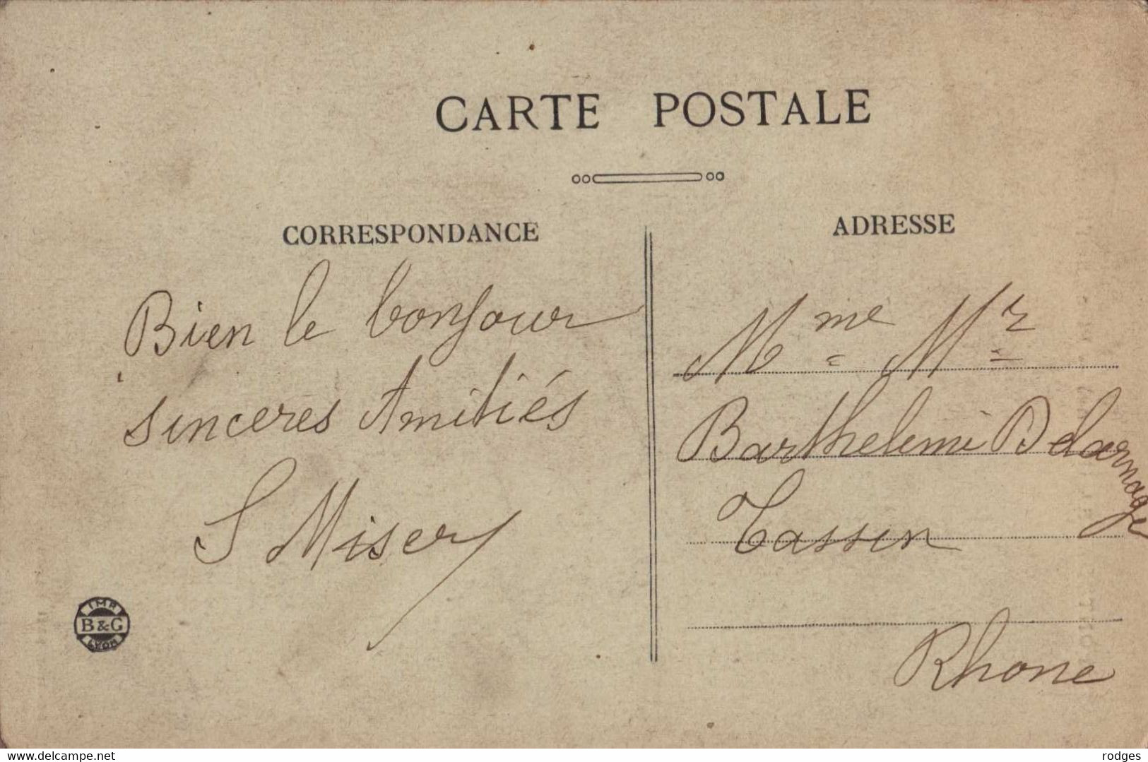 Dep 69 , Cpa PONTCHARRA , Place De L'Eglise  (24422) - Pontcharra-sur-Turdine