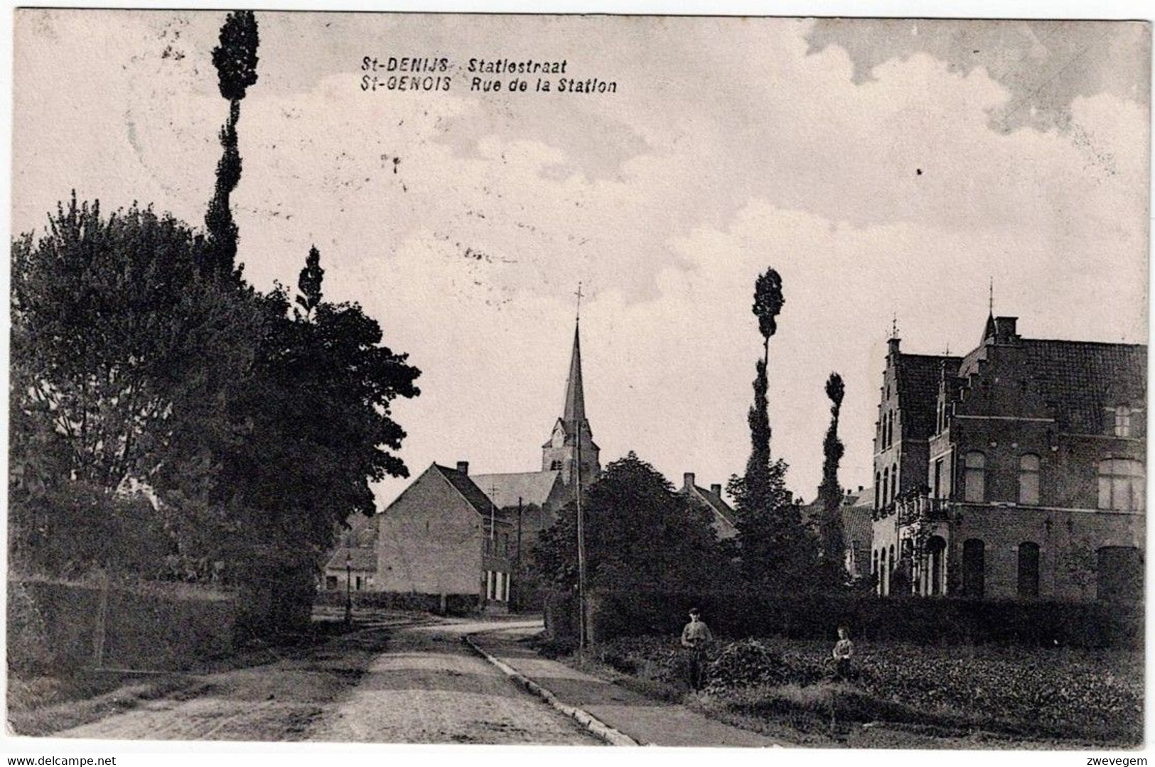 ST-DENIJS- Staiestraat - ST-GENOIS - Rue De La Station. - Zwevegem