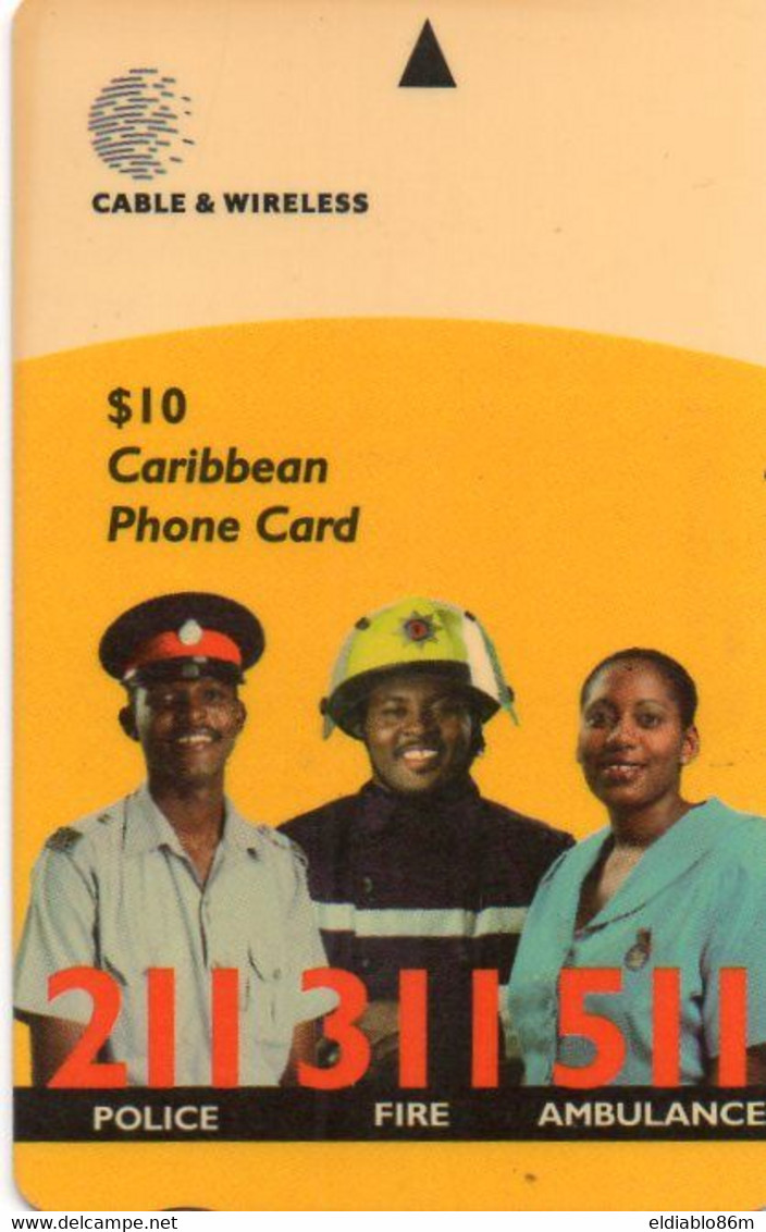 BARBADOS - GPT - CABLE & WIRELESS - 333CBDA - POLICE - Barbados (Barbuda)