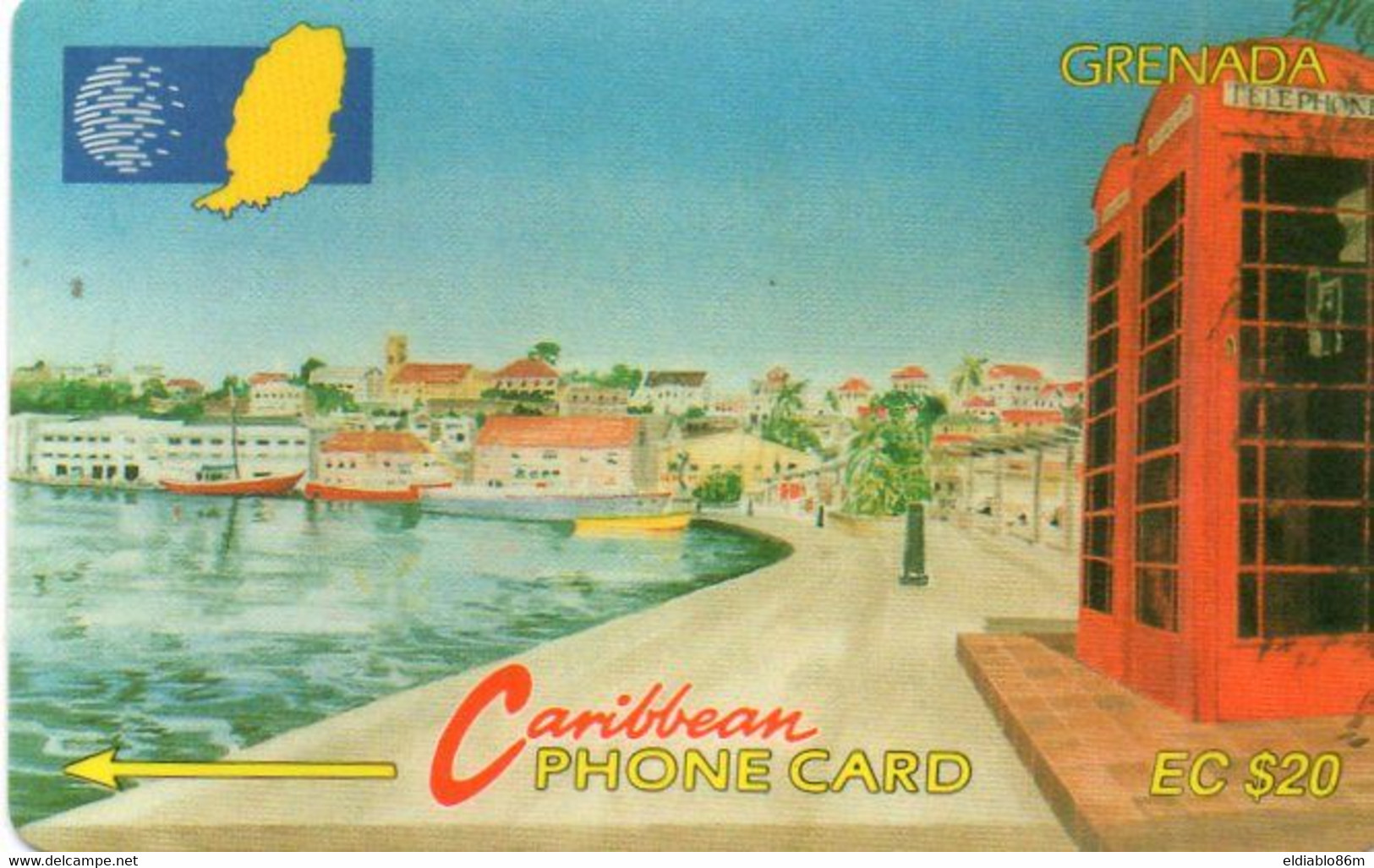 GRENADA - GPT - CABLE & WIRELESS - 105CGRA (Ø) - CARENAGE ST GEORGES - Grenada (Granada)