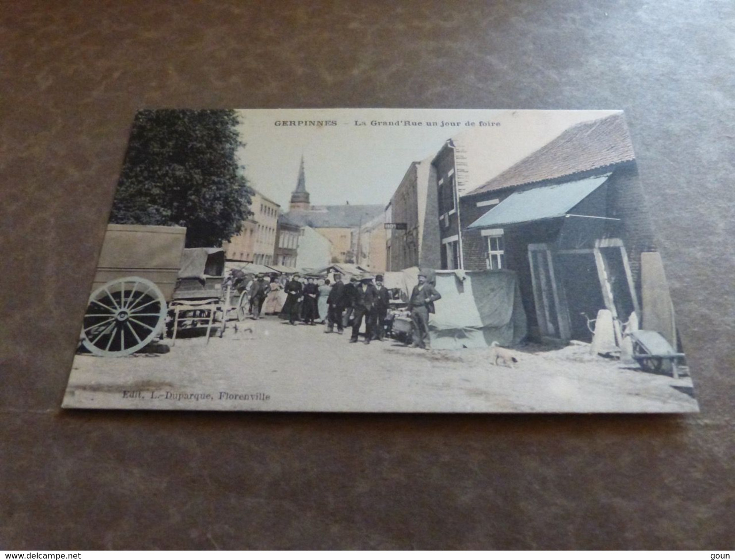 Carte Postale Gerpinnes La Grand'rue Un Jour De Foire - Carte Couleur - Gerpinnes