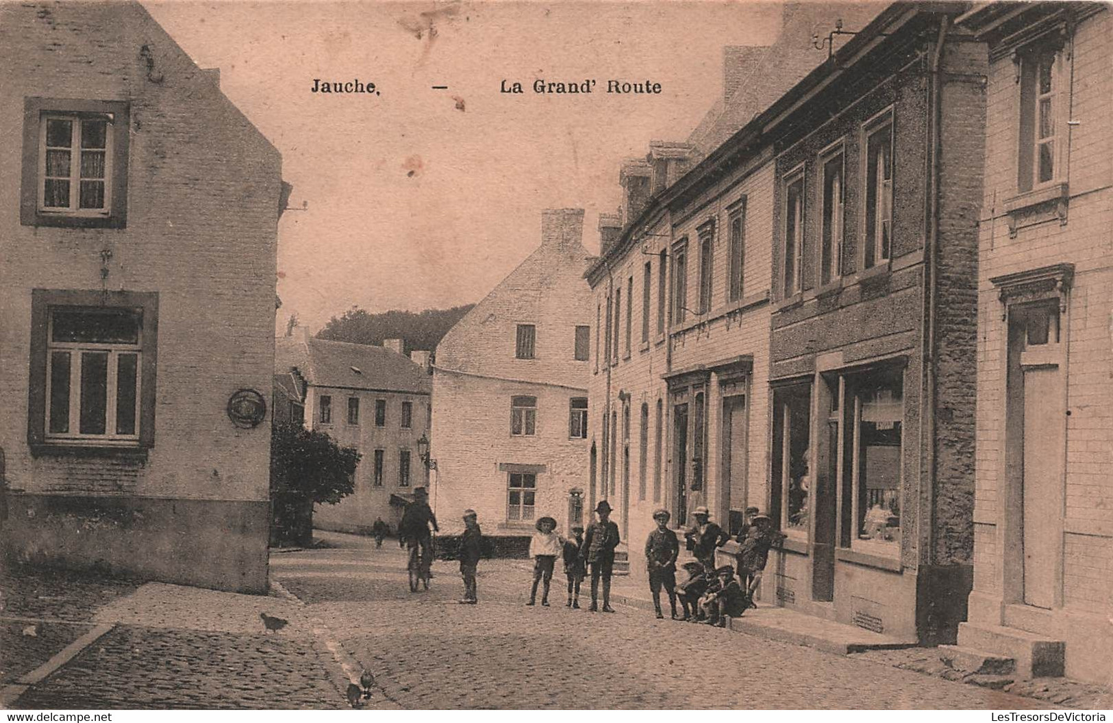 JAUCHE - La Grand Route - Animé - Edit Henri Kaquet - Carte Postale Ancienne - Orp-Jauche