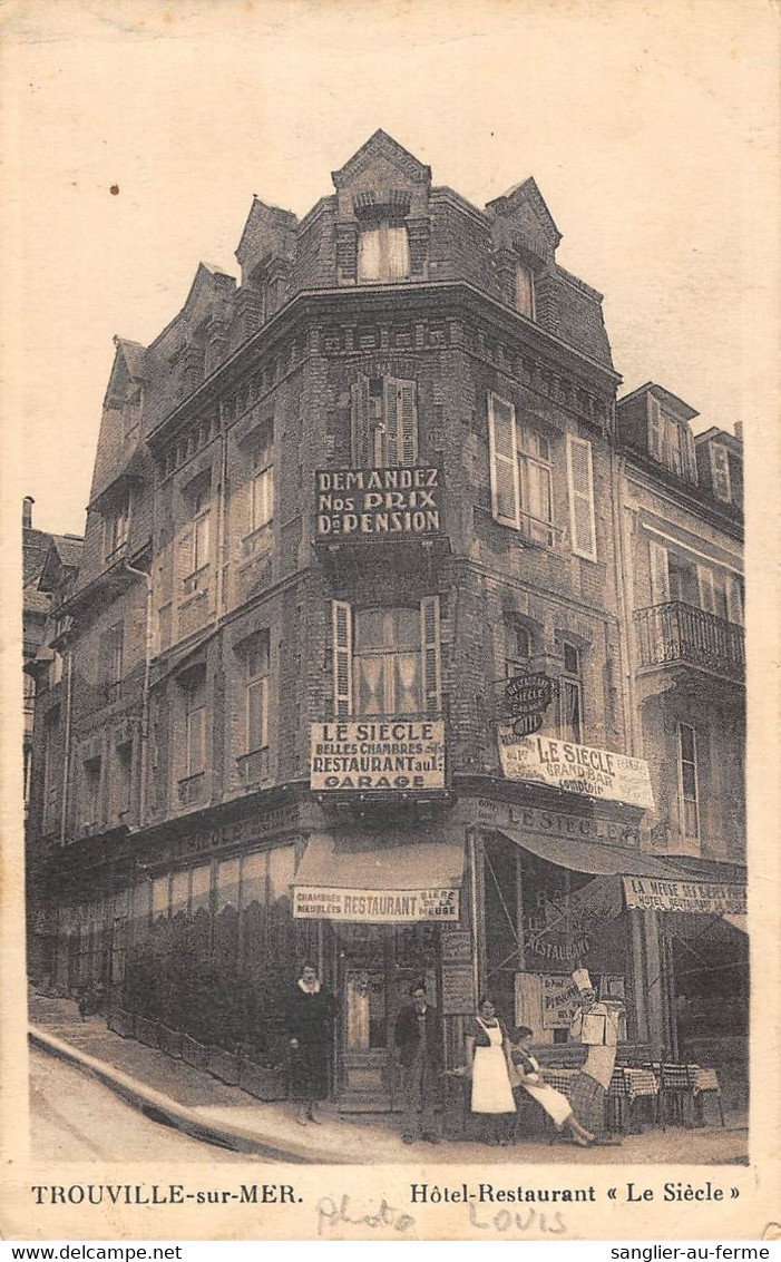 CPA 14 TROUVILLE HOTEL RESTAURANT LE SIECLE - Trouville