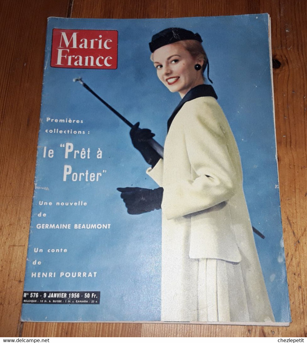 MARIE FRANCE N°576 1956 Mode Fashion French Women's Magazine - Moda