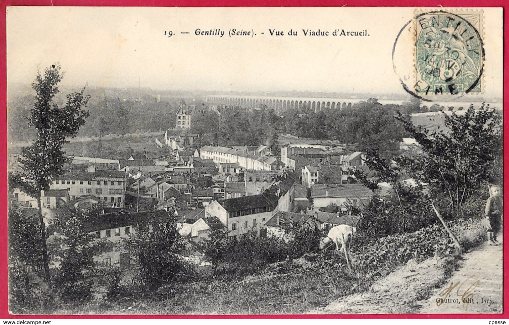 CPA 94 GENTILLY - Vue Du Viaduc D'Arcueil (cherchez La Chèvre...) - Gentilly