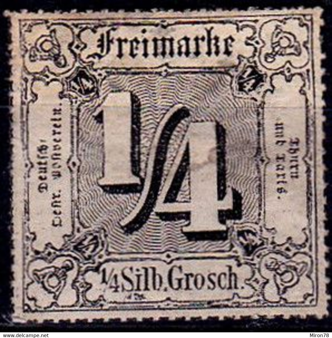 Stamp Thurn And Taxis 1865 1/4kr  Mint Lot61 - Ungebraucht