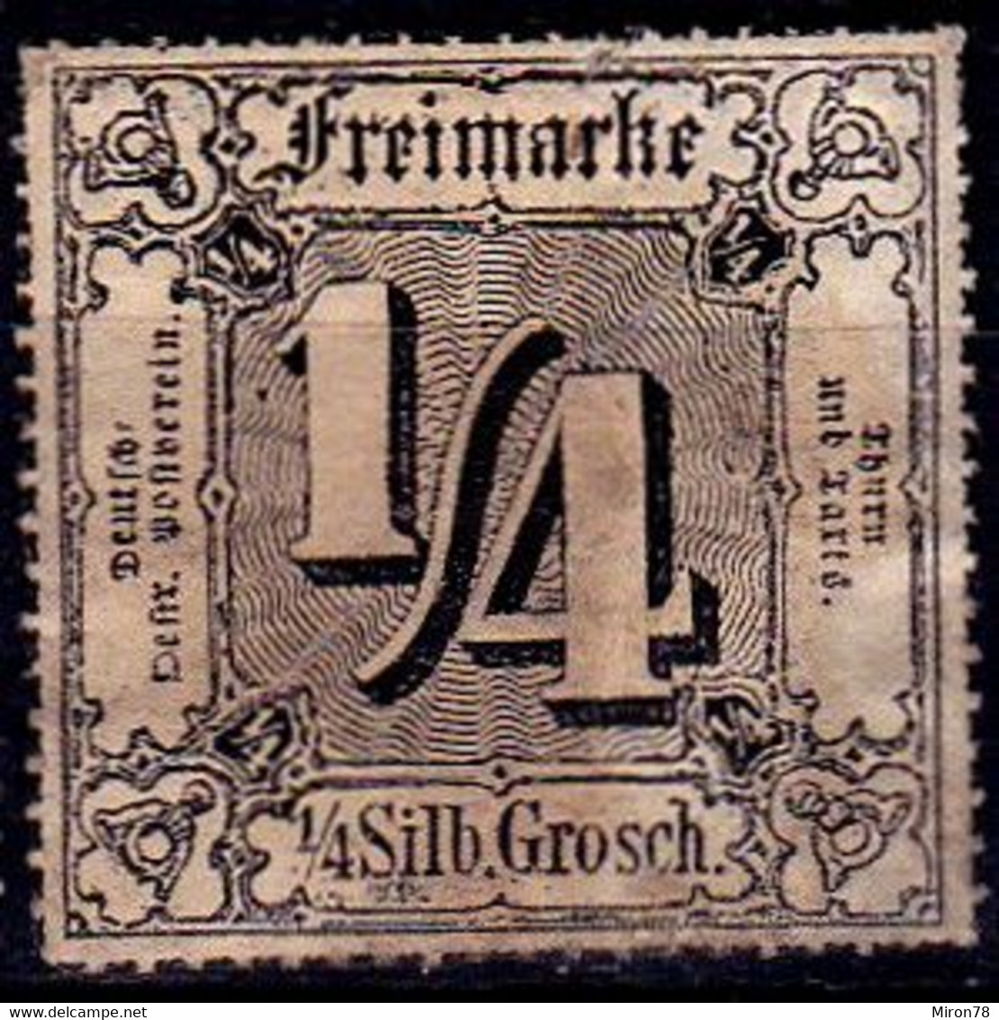 Stamp Thurn And Taxis 1865 1/4kr  Mint Lot62 - Neufs