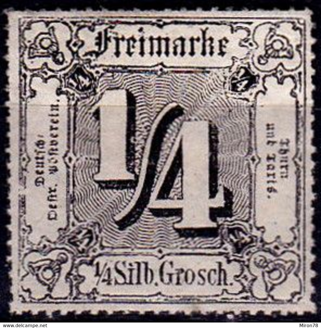 Stamp Thurn And Taxis 1865 1/4kr  Mint Lot63 - Ungebraucht