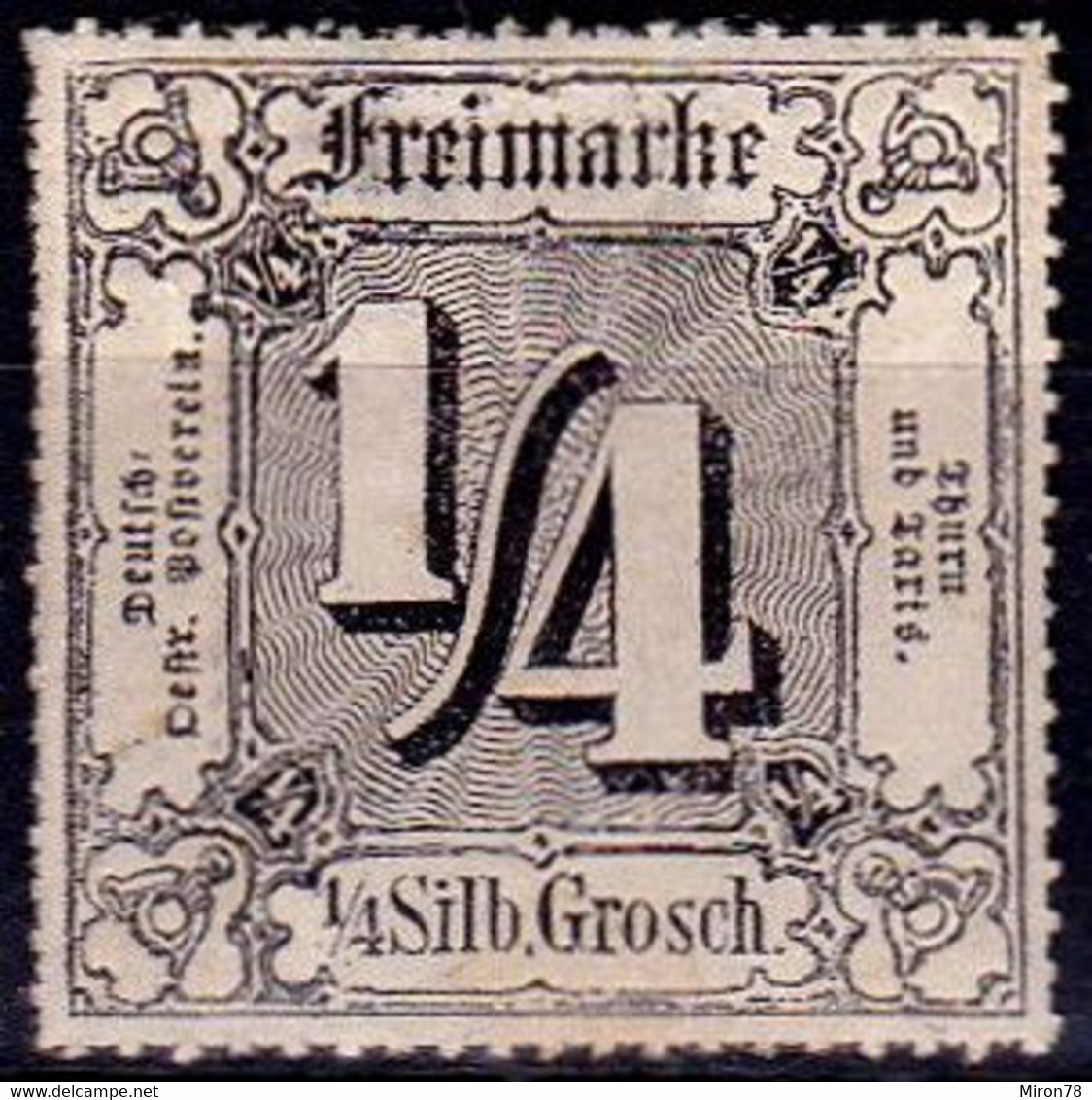 Stamp Thurn And Taxis 1865 1/4kr  Mint Lot66 - Ungebraucht