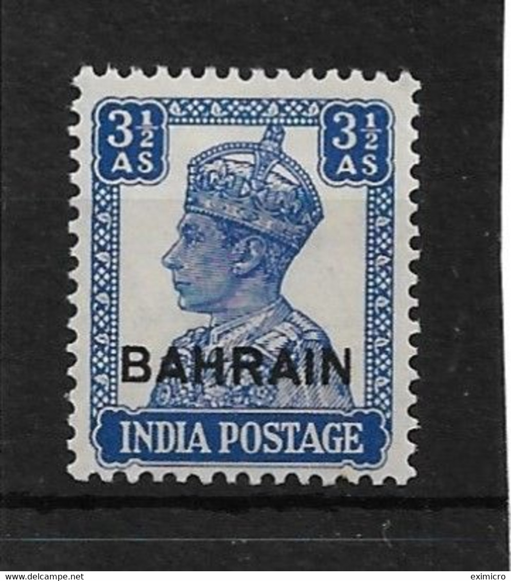 BAHRAIN 1942 - 1945 3½a SG 46 LIGHTLY MOUNTED MINT Cat £7 - Bahrain (...-1965)