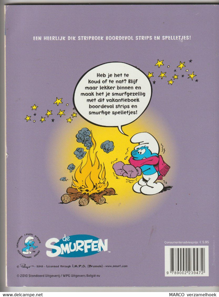 PEYO Smurf-schtroumpf-schlumpf De Smurfen Vakantieboek 2010 I.M.P.S. Brussel (B) - Smurfen, De