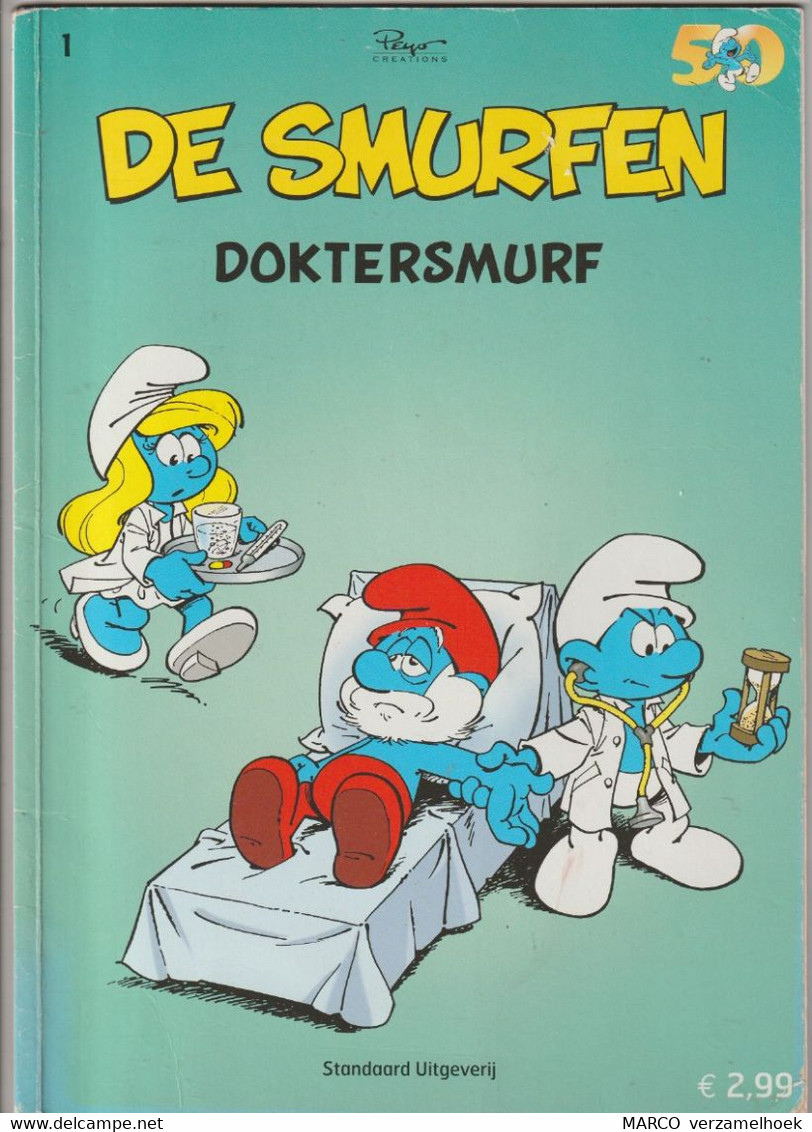 PEYO Smurf-schtroumpf-schlumpf De Smurfen Doktersmurf 2008 I.M.P.S. Genval (B) - Smurfen, De