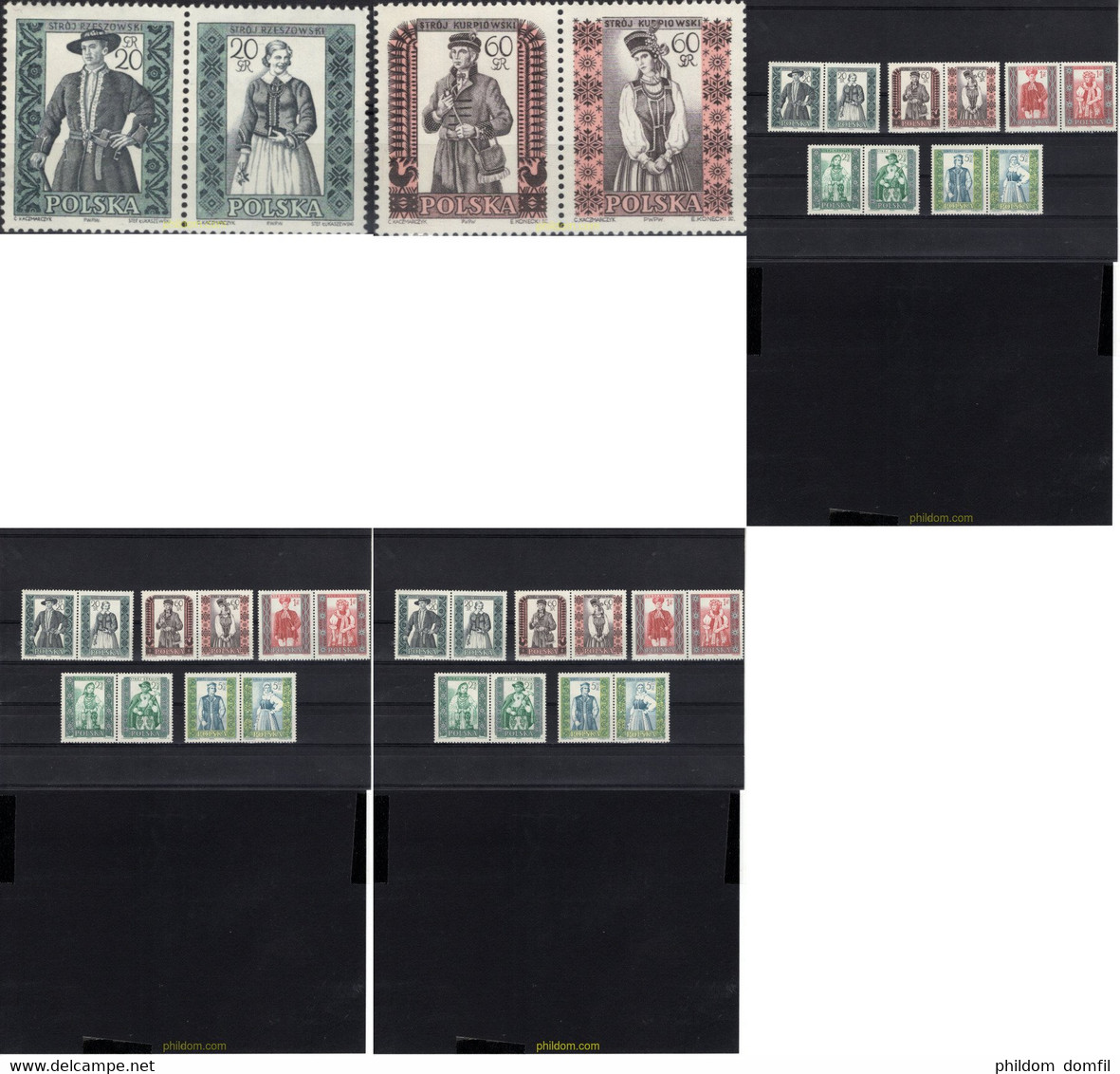 694433 MNH POLONIA 1960 SERIES DE LAS COSTUMBRES FOLCLORICAS - Sin Clasificación