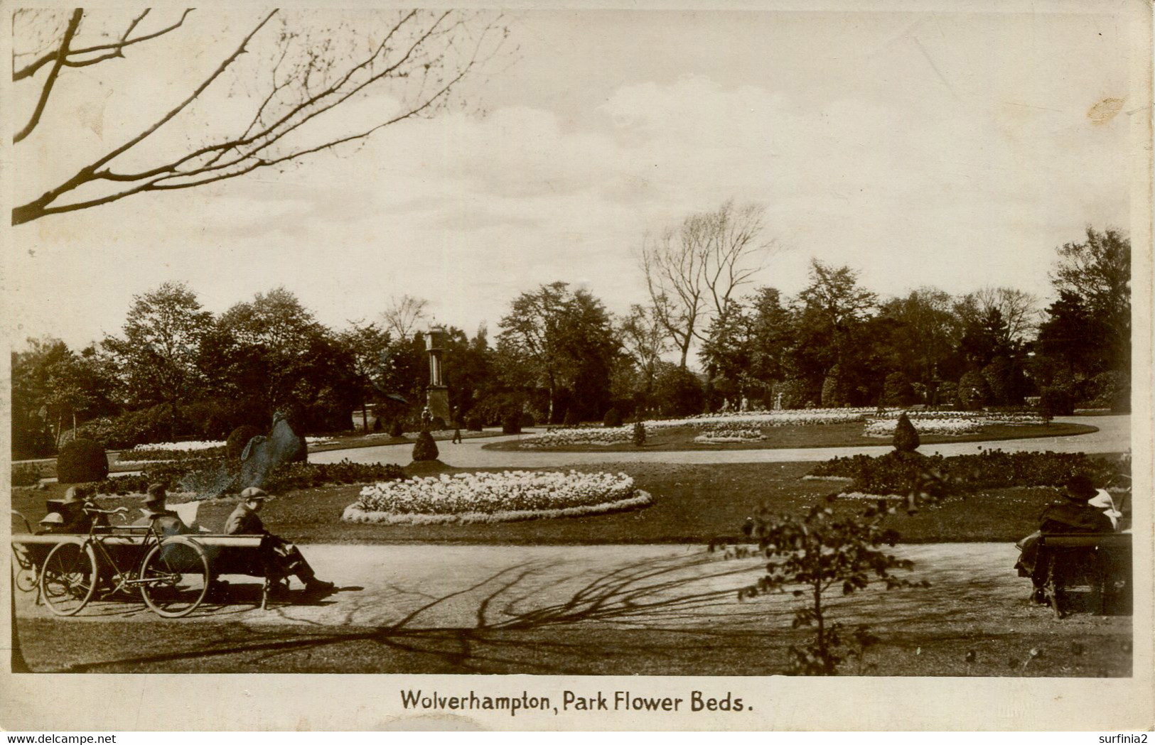 WEST MIDLANDS - WOLVERHAMPTON - PARK FLOWER BEDS RP Wm306 - Wolverhampton