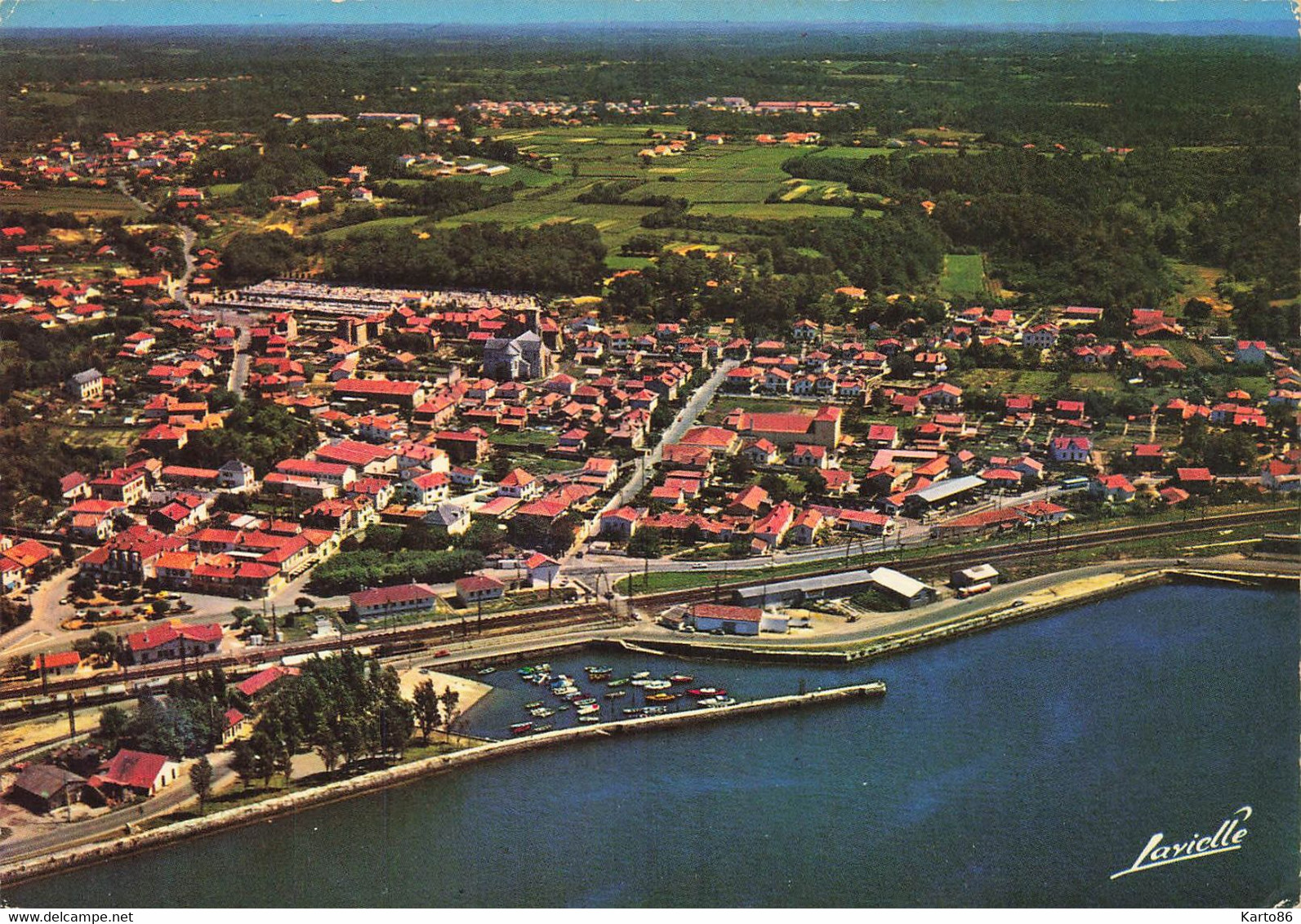 Boucau * Vue Générale Aérienne Sur Le Port - Boucau