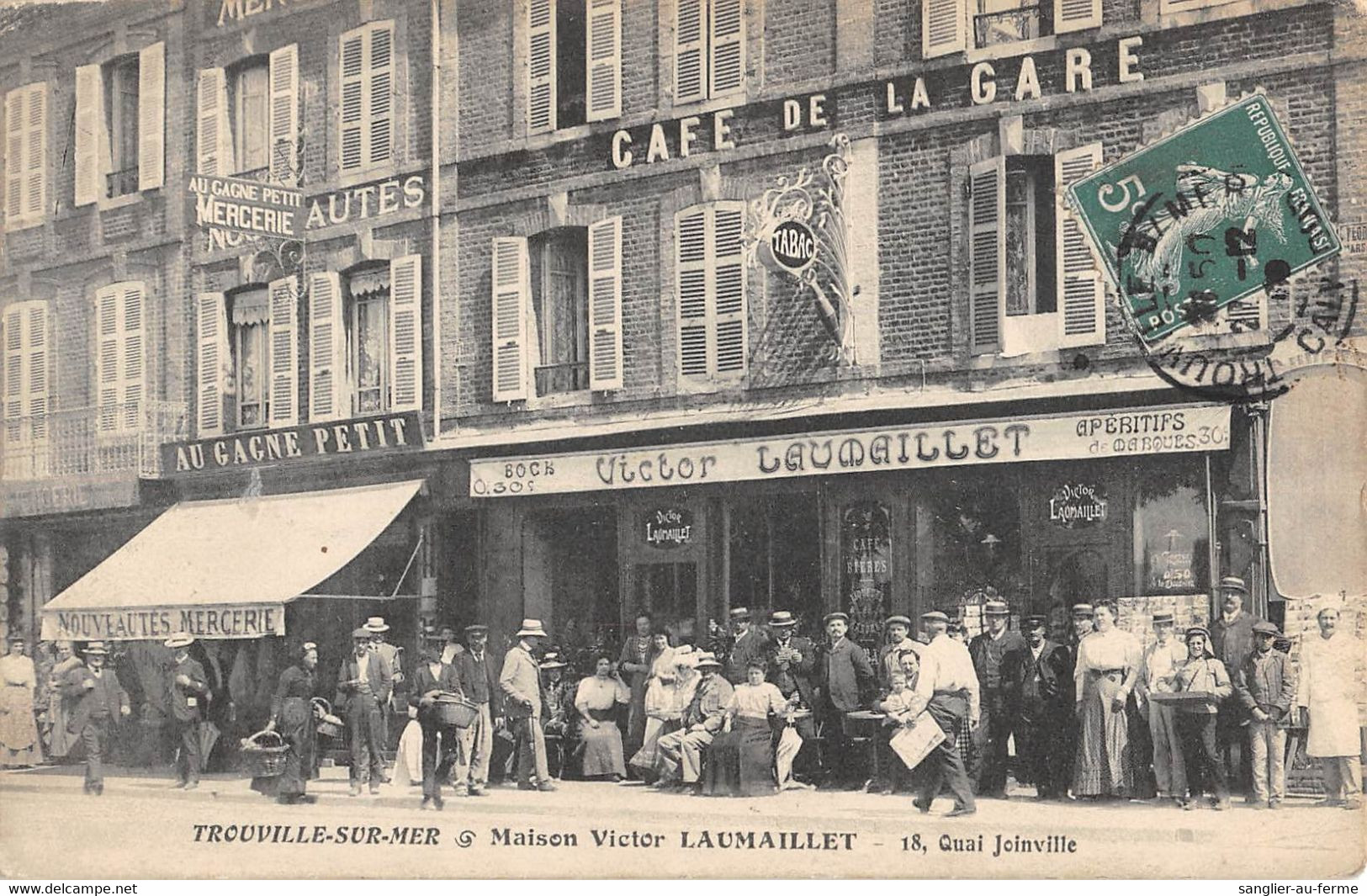 CPA 14 TROUVILLE SUR MER MAISON VICTOR LAUMAILLET QUAI JOINVILLE - Trouville