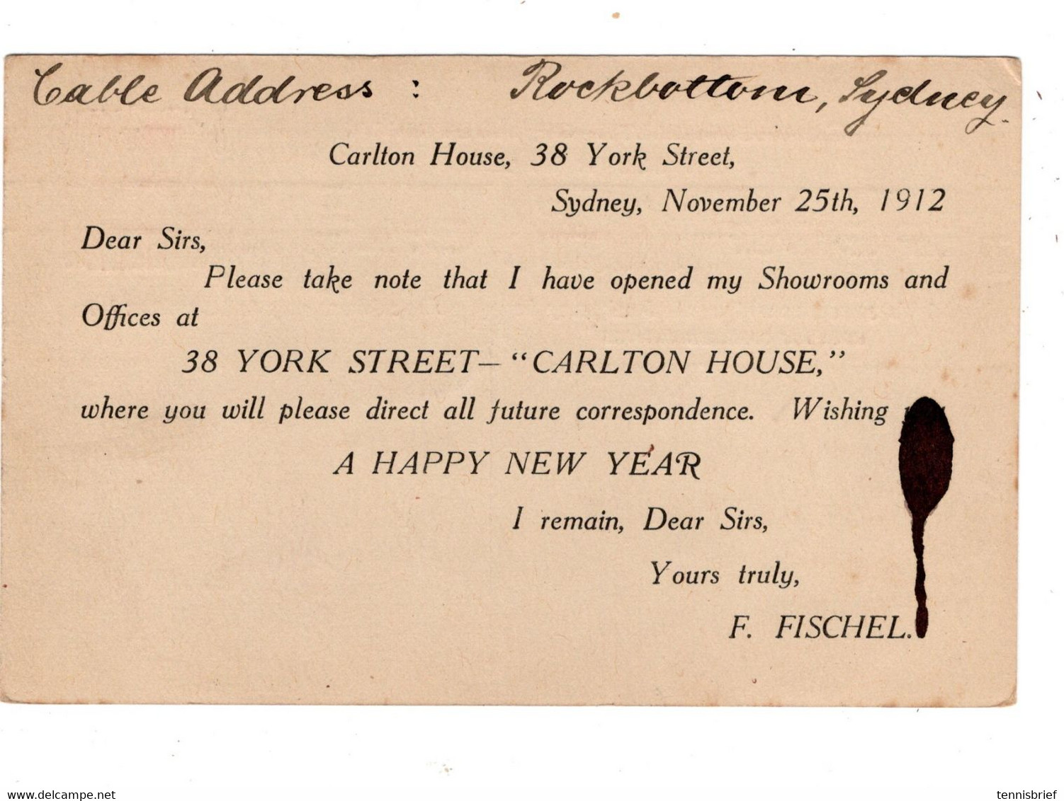 1912 ,1 P.postal Card Stationary, Add. Half P.,backside Printed !very Clear Machine -canc." SYNEY  " - Briefe U. Dokumente