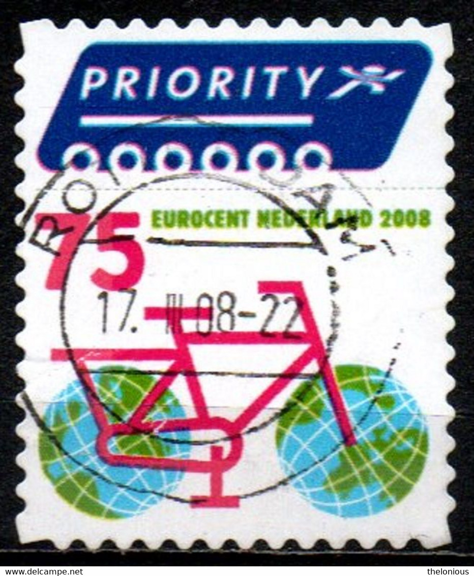 Olanda 2008 - Bicycle With Globes As Wheels - 75 Ct - Euro Cent - Oblitérés