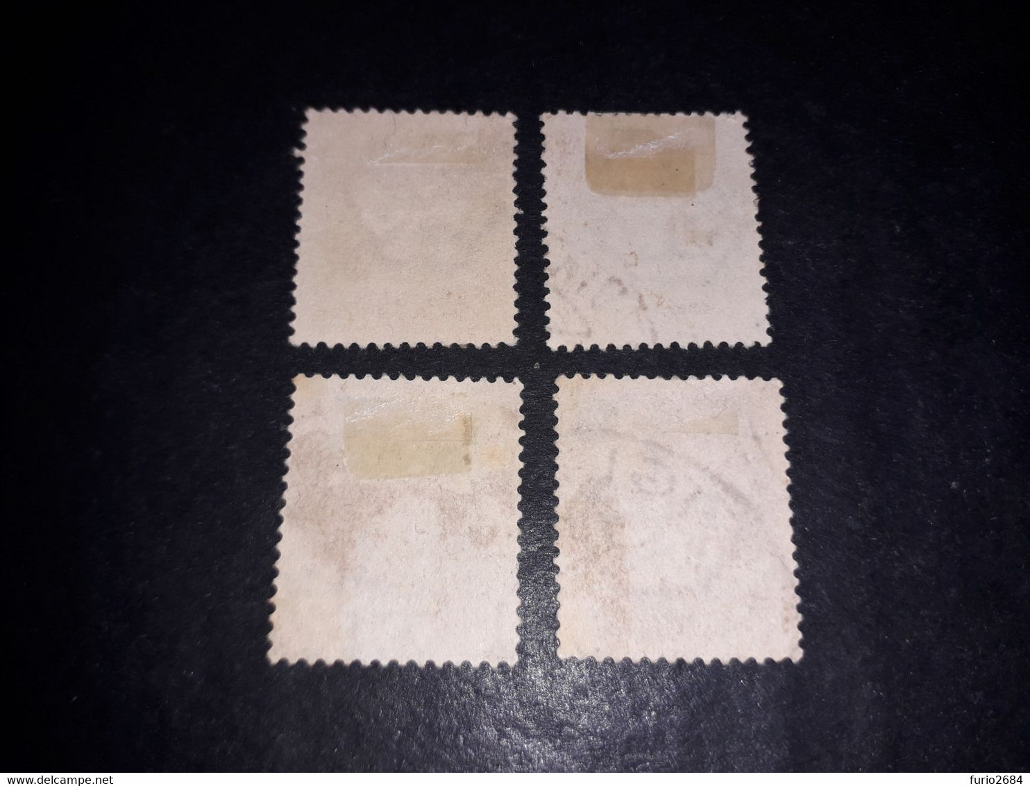 05AL21 REGNO D'ITALIA 1944 LUOGOTENENZA TIPI SERIE IMPERIALE SENZA FASCI 4 VALORI "XO" - Used