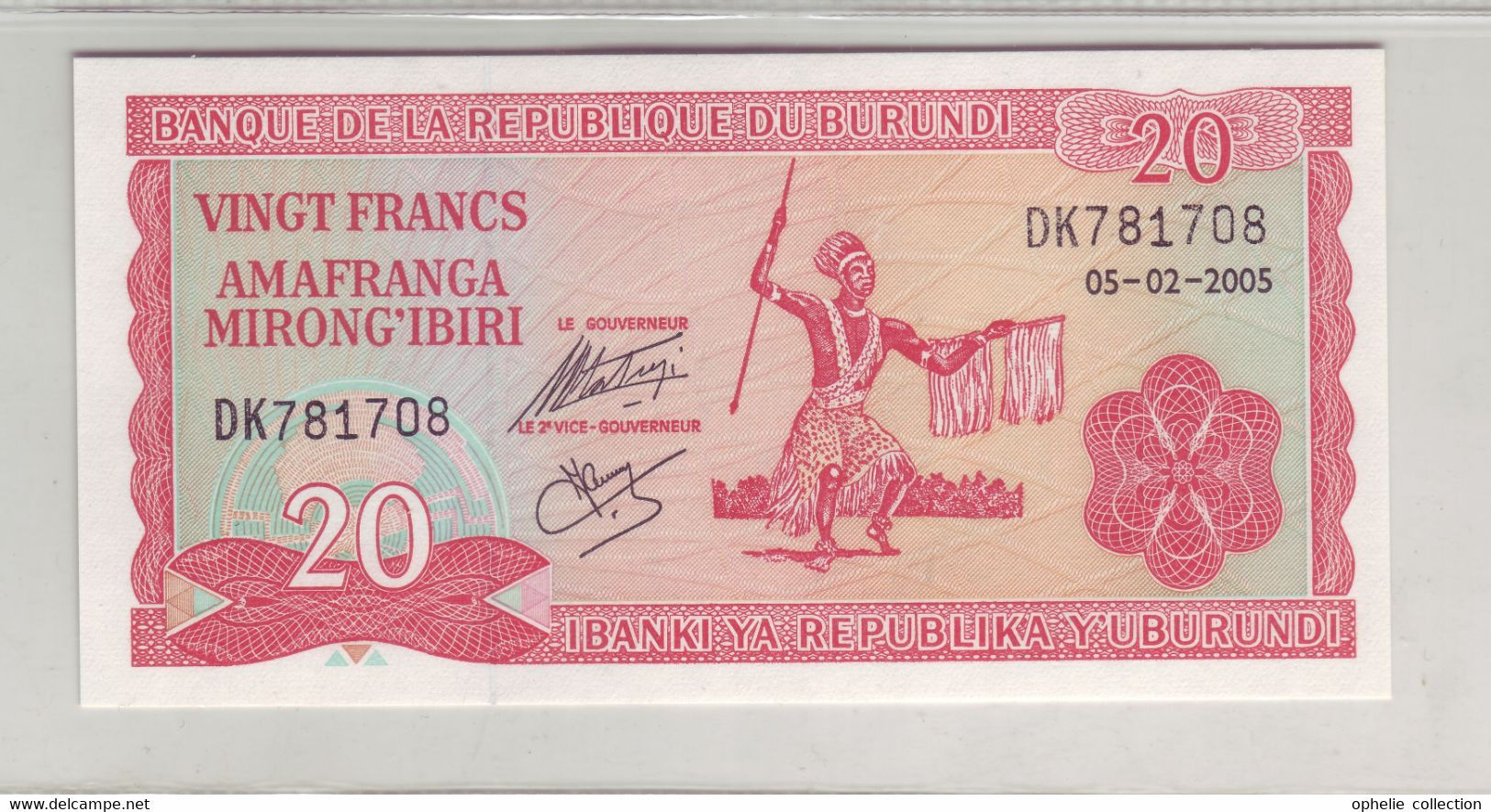 Afrique - Burundi - PK N°27 - 20 Francs - 26 - Burundi