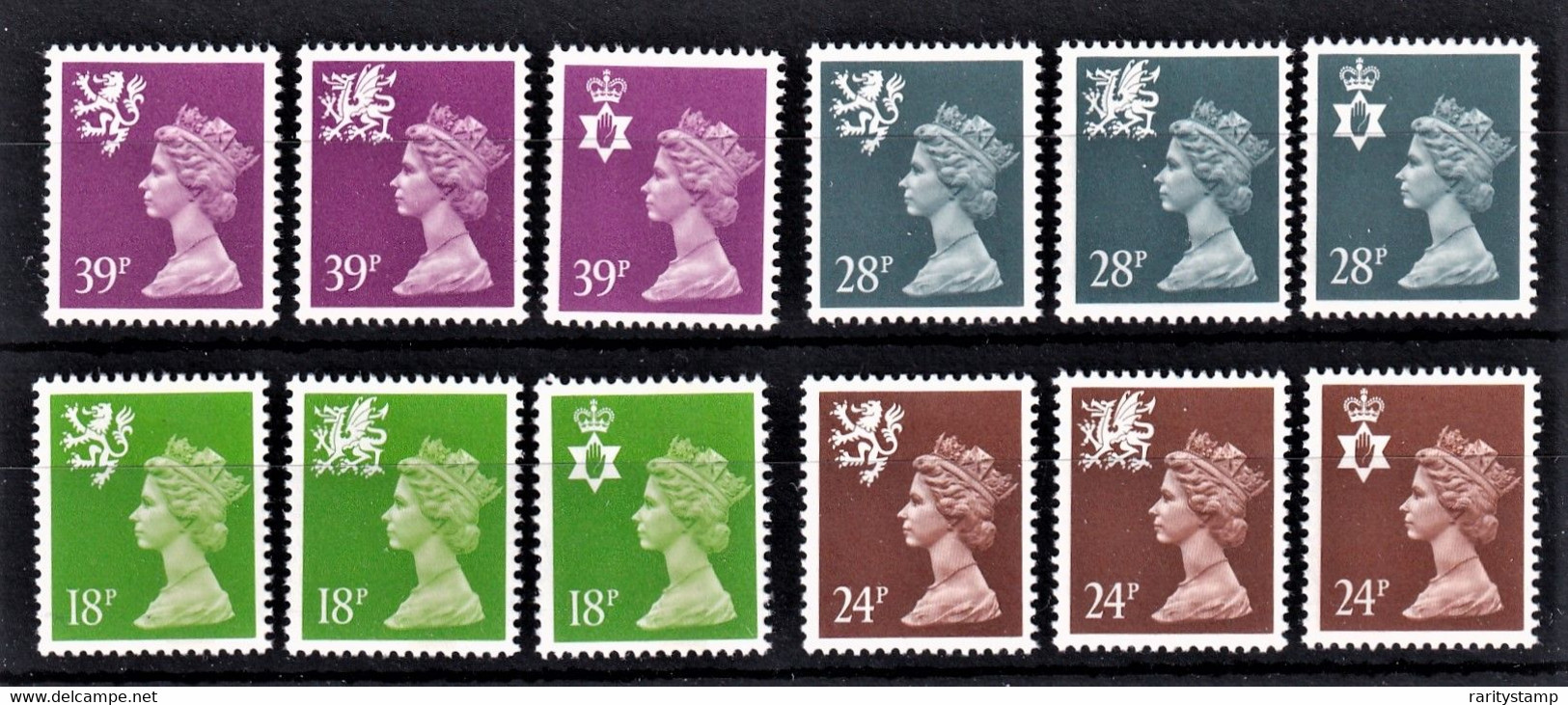 GRAN BRETAGNA 1991 REGIONALI SET COMPLETO  MNH UNIF. 1577/88 - Zonder Classificatie