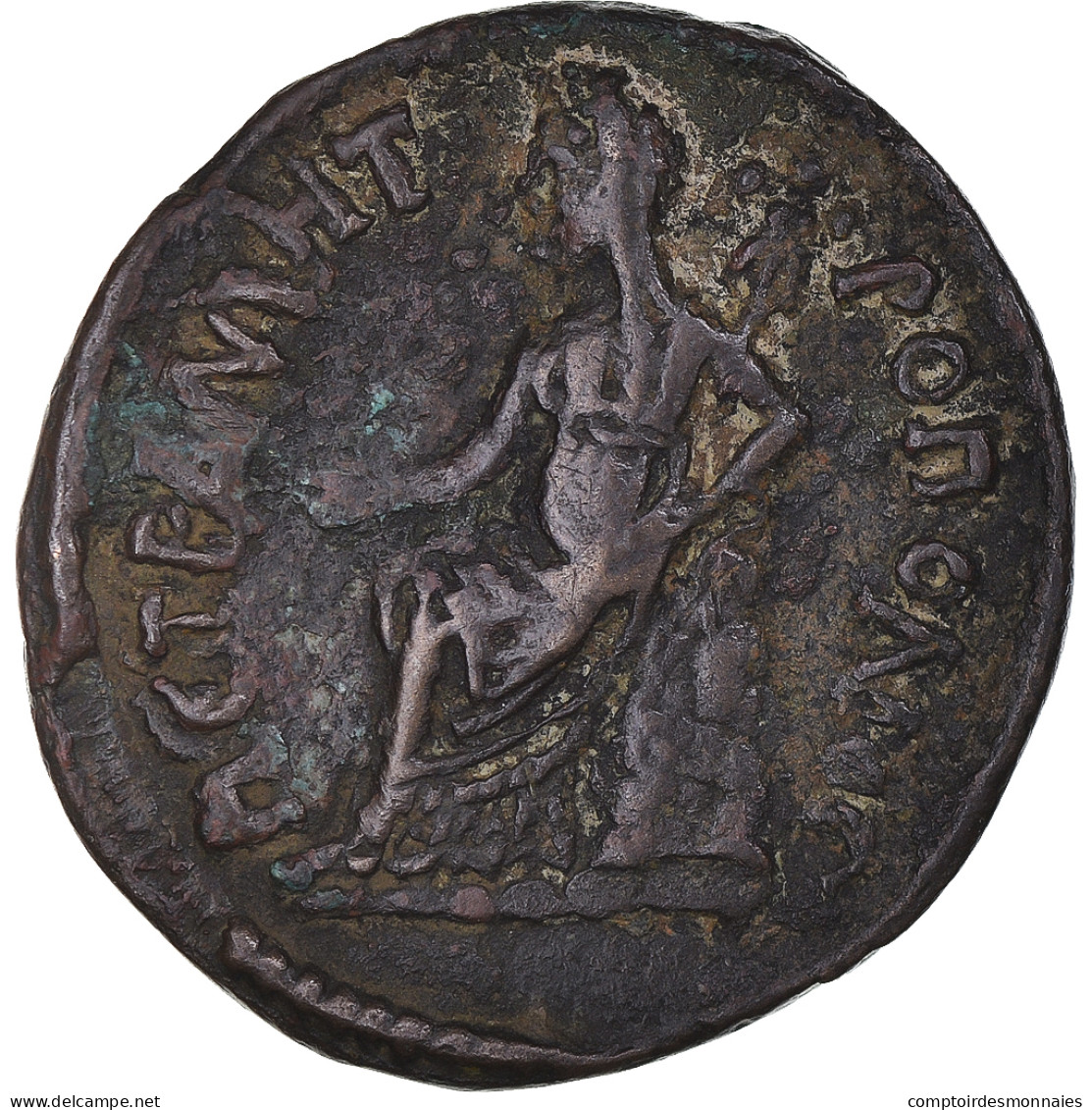 Monnaie, Arabia, Hadrien, Æ, 117-138, Petra, TB+, Bronze, RPC:III-4099 - Röm. Provinz