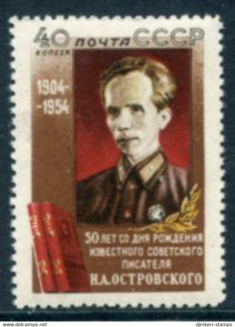 SOVIET UNION 1954 Ostrovsky Birth Anniversary MNH / **.  Michel 1727 - Unused Stamps