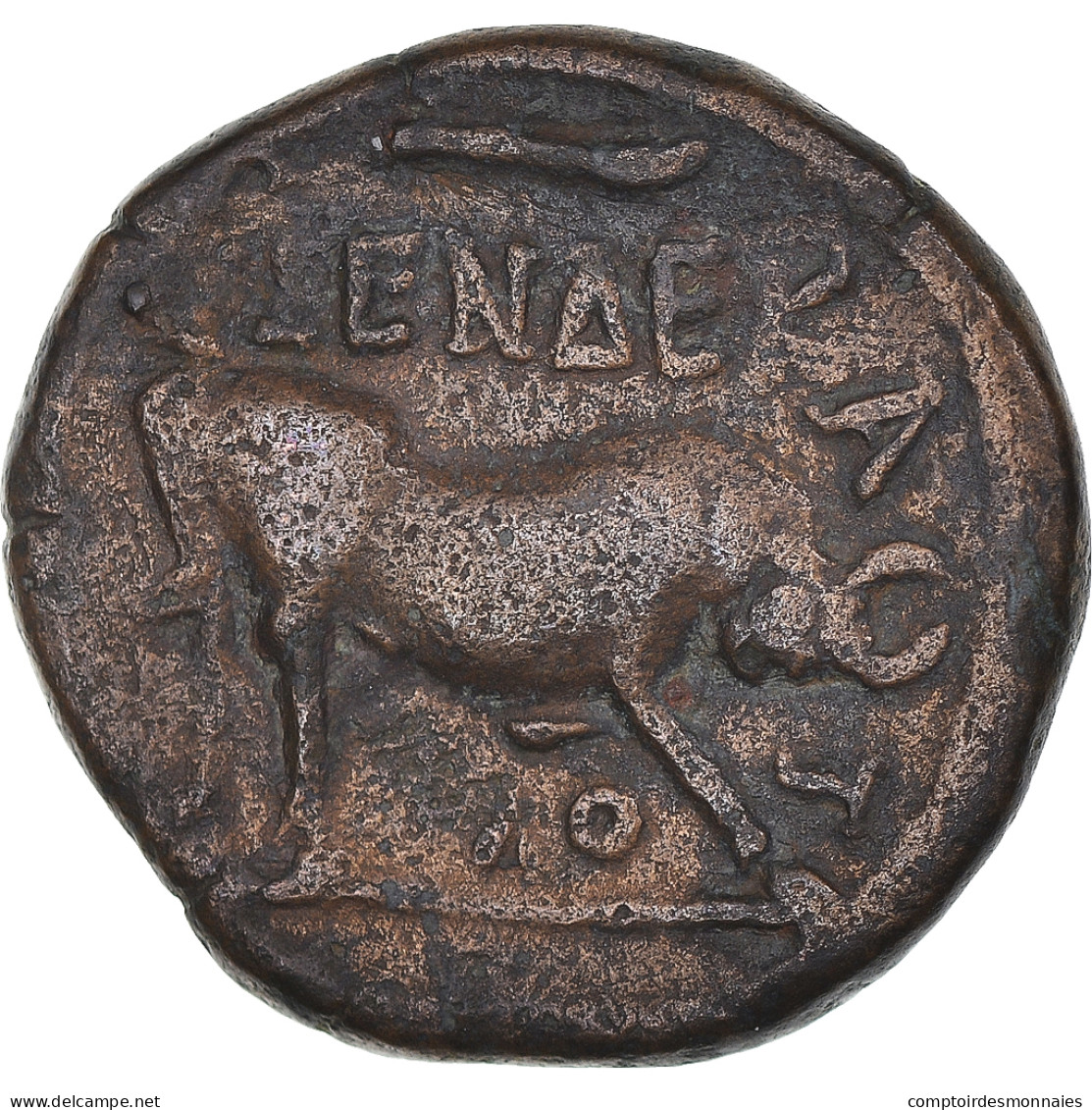 Monnaie, Égypte, Hadrien, Æ Diobol, 126-127, Alexandrie, TB+, Bronze - Province