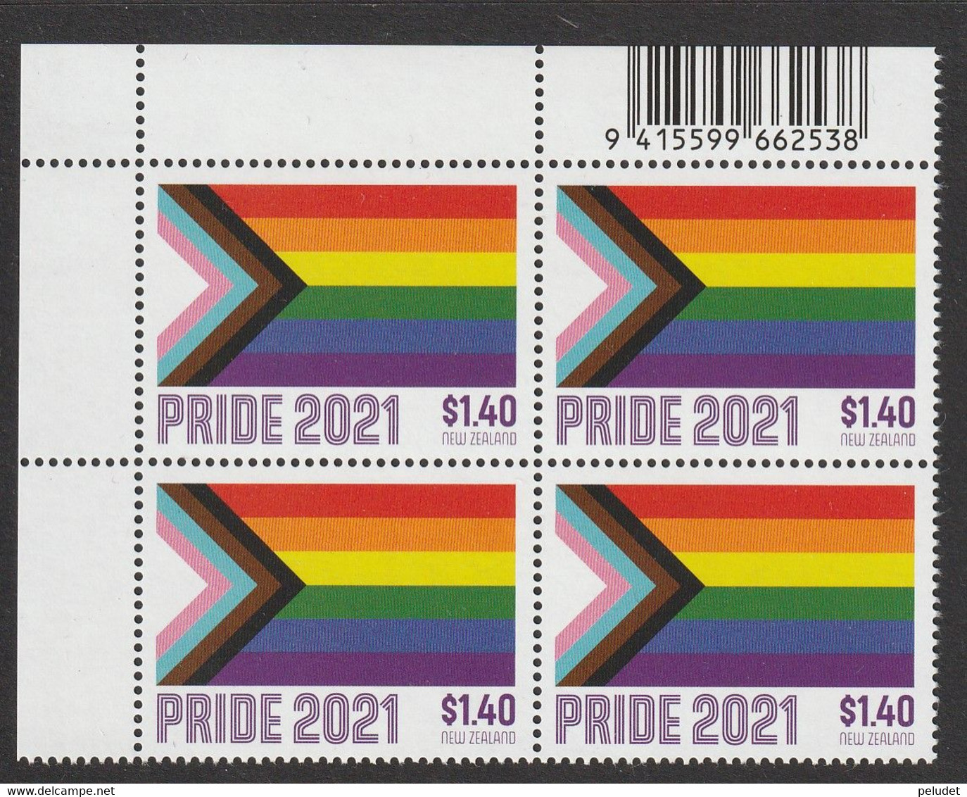 New Zealand 2021 Pride 2021 35th Anniversary Of Decriminalization Block 4 ** Mi 3846, Sn 2951, Yt 3622, Sg 4193, Un 3910 - Nuovi