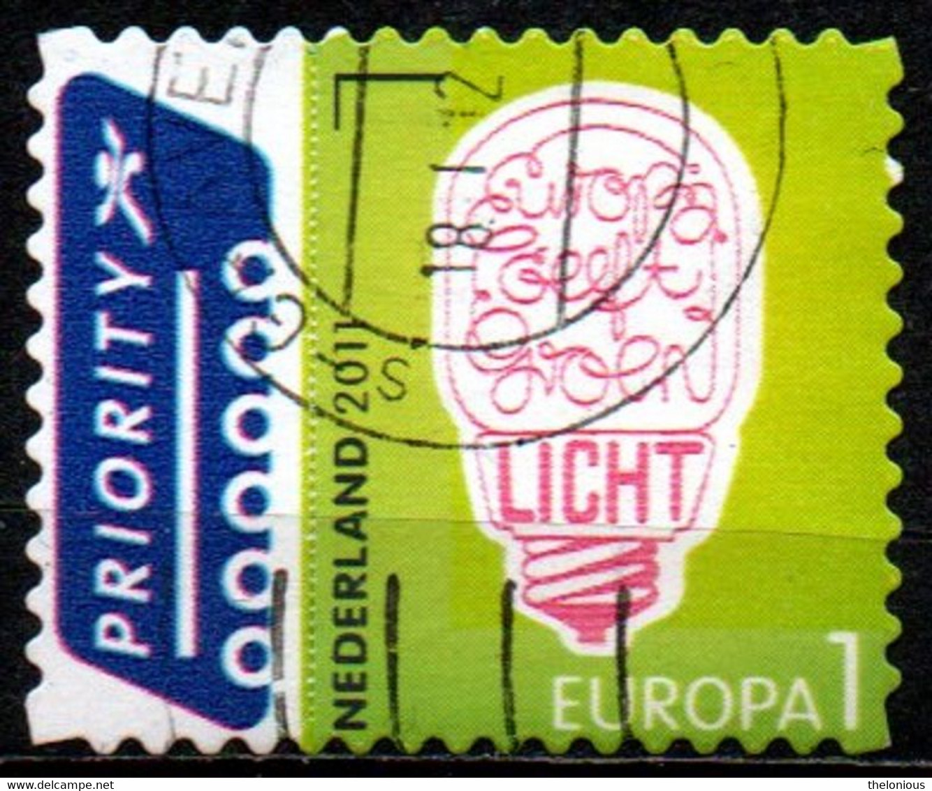 Olanda 2011 - Europe Gives Green Light - 1 Europa º - No Valore Facciale - Used Stamps