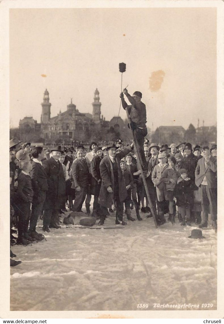 Zürich Seegefrörne 1929 - Zürich