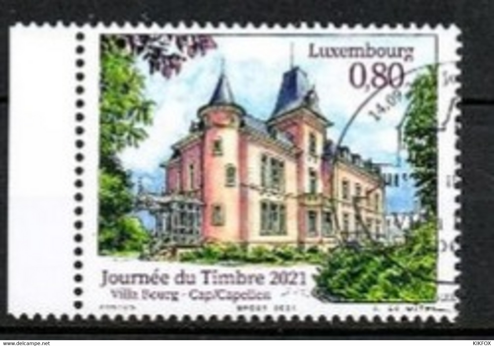 Luxembourg, Luxemburg  2021,MI 2275,  Tag Der Briefmarke VILLA BOURG, CAPELLEN , ESST GESTEMPELT, OBLITERE - Oblitérés