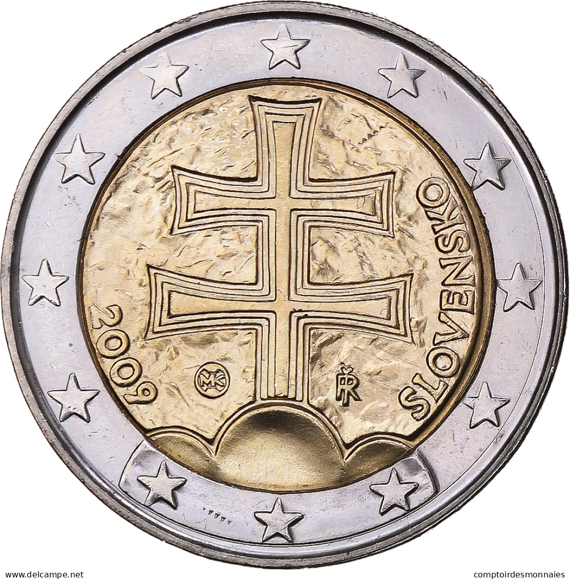 Slovaquie, 2 Euro, 2009, TTB+, Bimétallique, KM:102 - Slovaquie