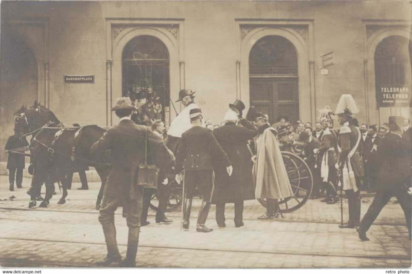 Cpa SUISSE – Carte-photo Bahnhofplatz – Ansichtakartenverlag A.G. Bern - Bern