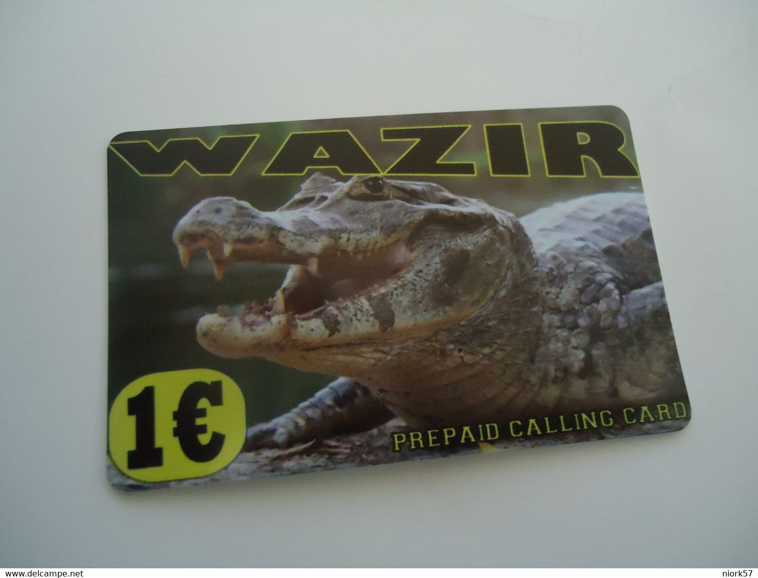 GREECE MINT PREPAID CARDS  CARDS  ANIMALS  CROCODILES - Crocodiles Et Alligators