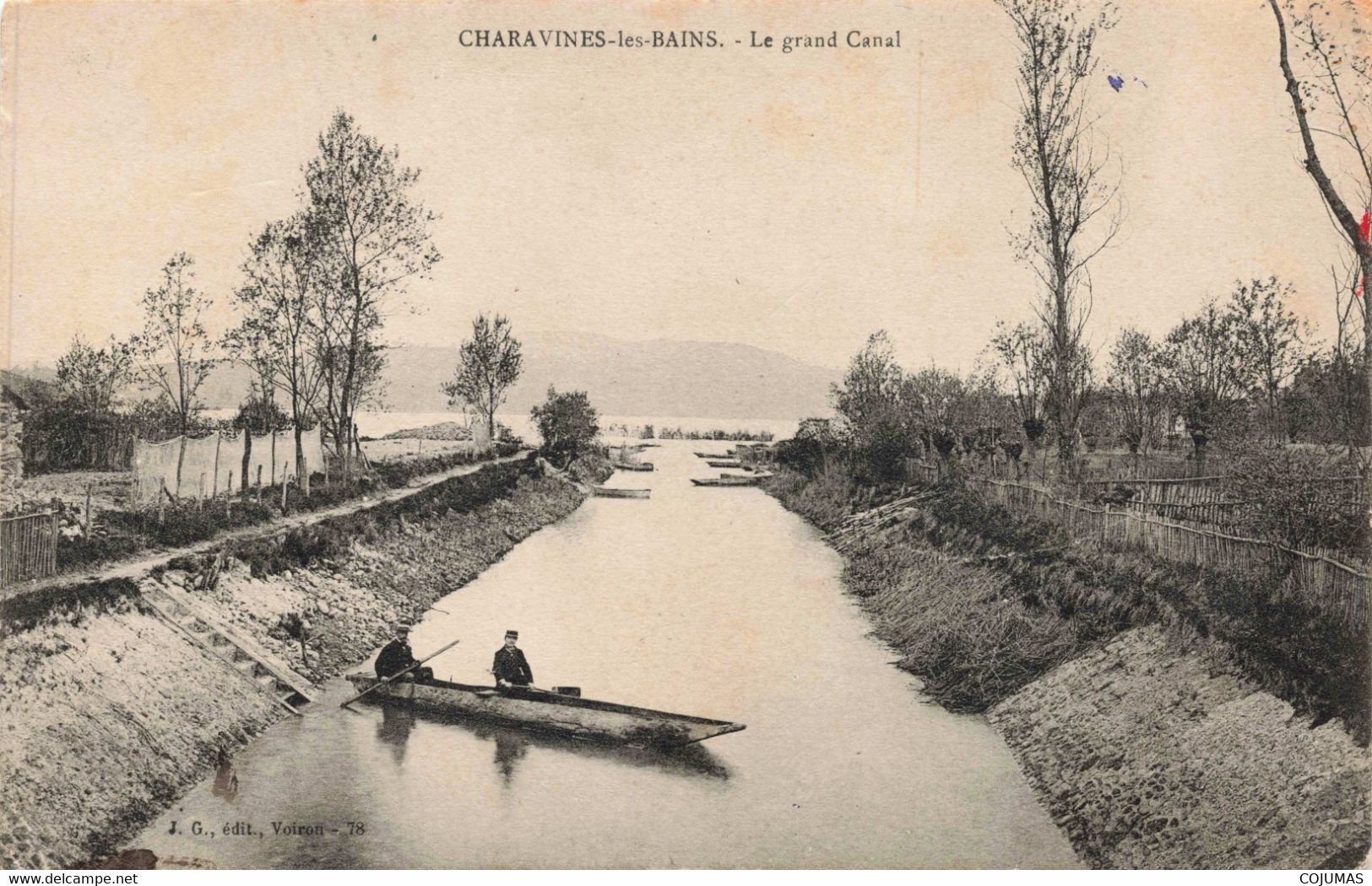 38 - CHARAVINES LES BAINS - S08896 - La Grand Canal - Barque - L1 - Charavines