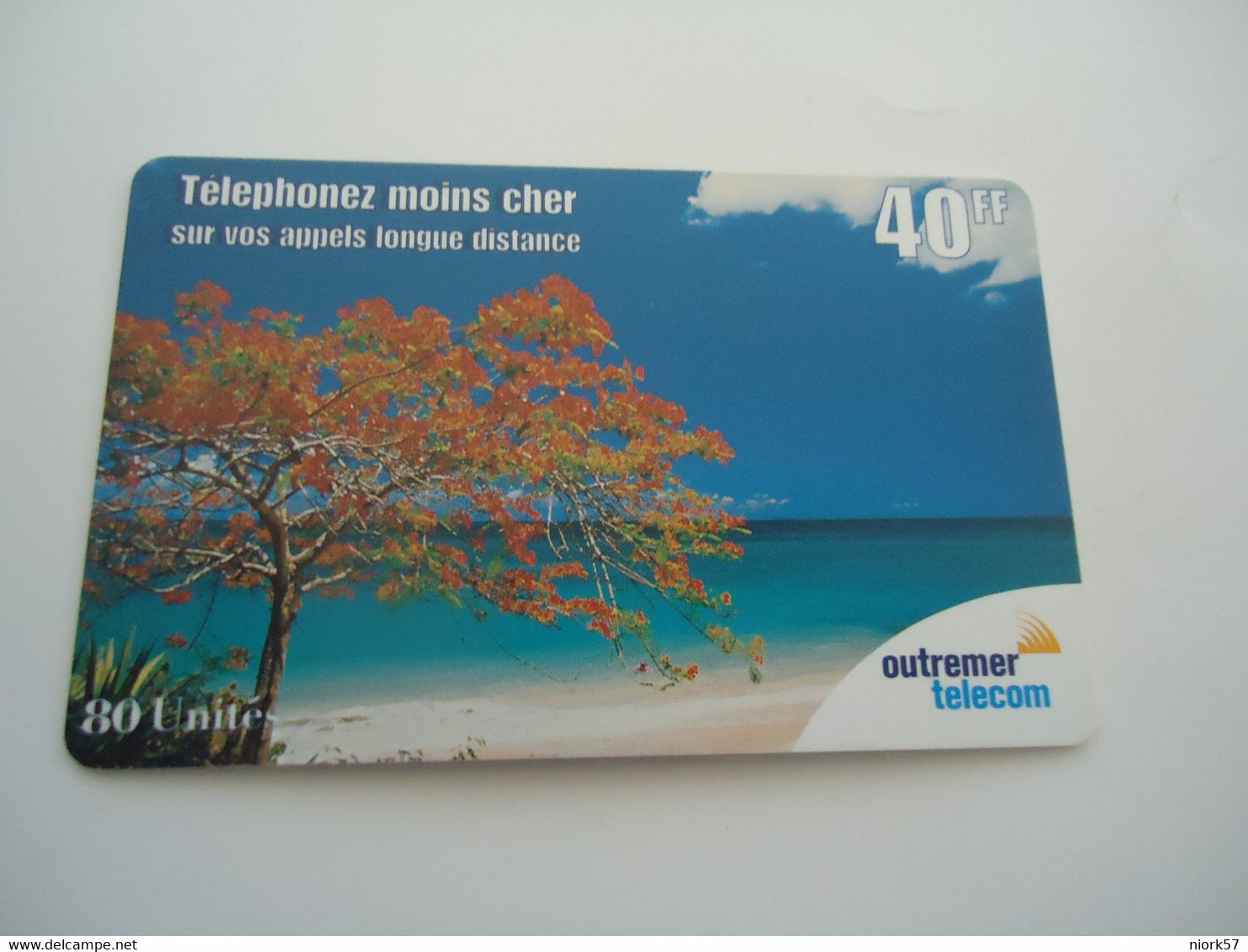 GUADELOUPE  PREPAID   USED   CARDS  LANDSCAPES PLANTS - Otros – Africa