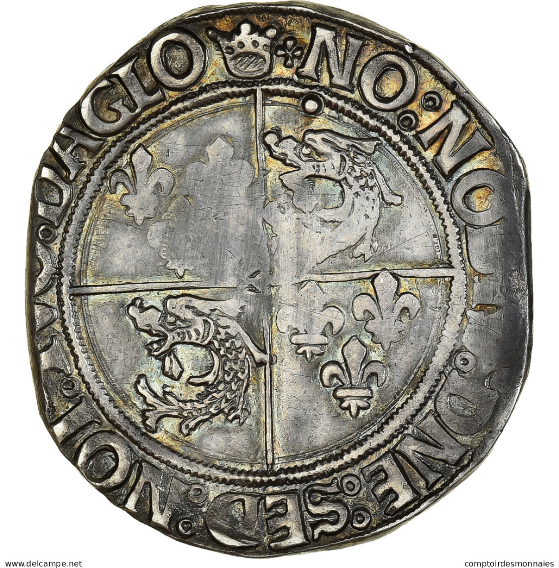 Monnaie, France, François Ier, Teston Du Dauphiné, Cremieu, TTB+, Argent - 1515-1547 Francis I