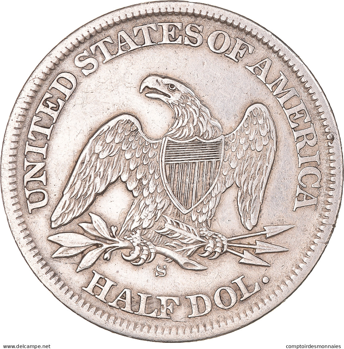 Monnaie, États-Unis, Seated Liberty Half Dollar, 1865, U.S. Mint, San - 1839-1891: Seated Liberty