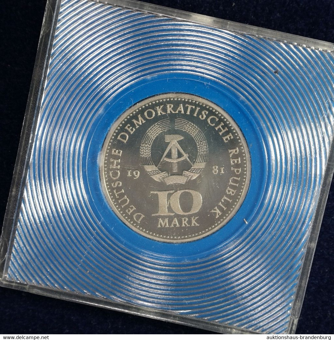 10 Mark 1981 DDR Gedenkmünze | 700 JAHRE MÜNZPRÄGUNG | 500er Silber STGL | In Originalschatulle Verplombt - Altri & Non Classificati