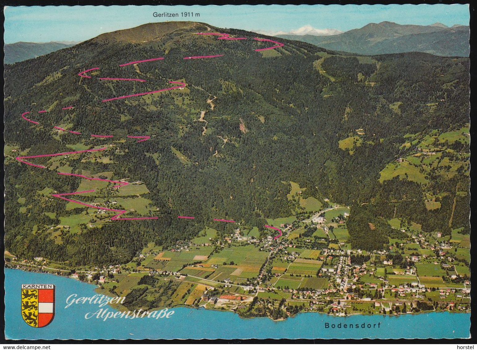 Austria - 9551 Bodensdorf Mit Gerlitzen Alpenstraße - Luftbild - Aerial View - Ossiachersee-Orte