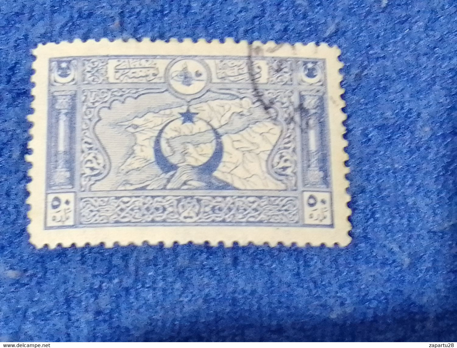 TÜRKİYE- 1922-   50P  NATİONAL MOTİFS    DAMGALI - Used Stamps