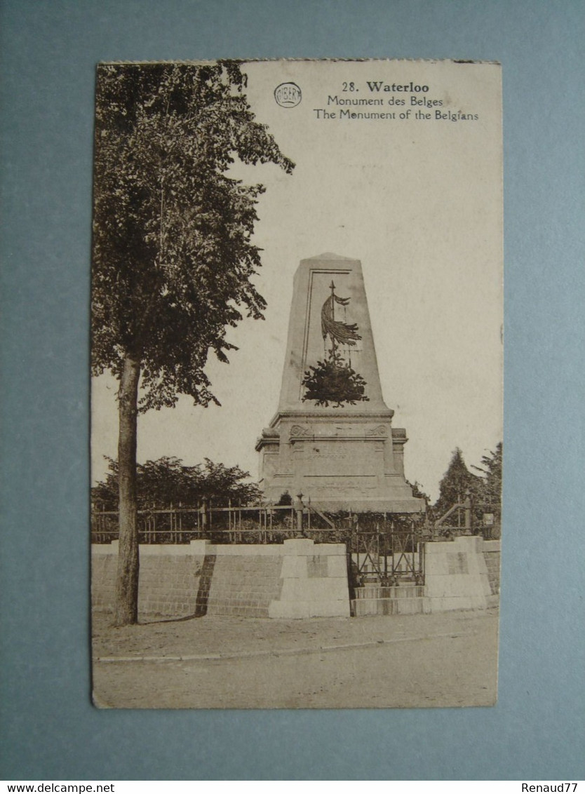 Waterloo - Monument Des Belges - Waterloo