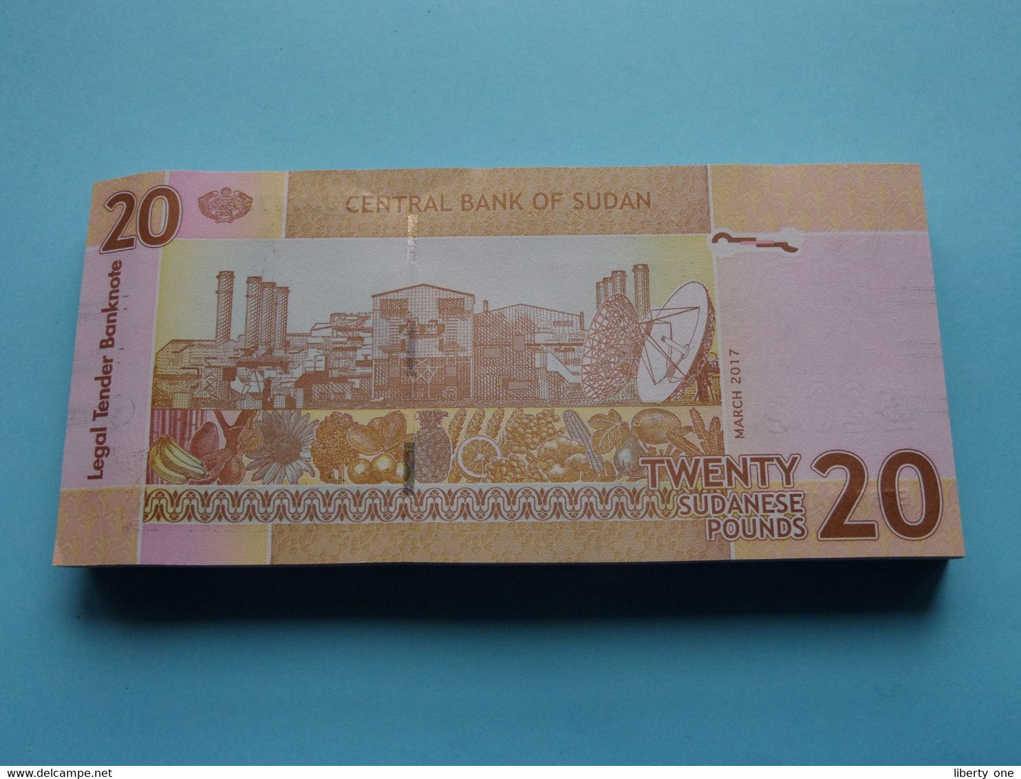 20 Pounds - March 2017 () Central Bank Of SUDAN ( For Grade, Please See Photo ) UNC ! - Sudan